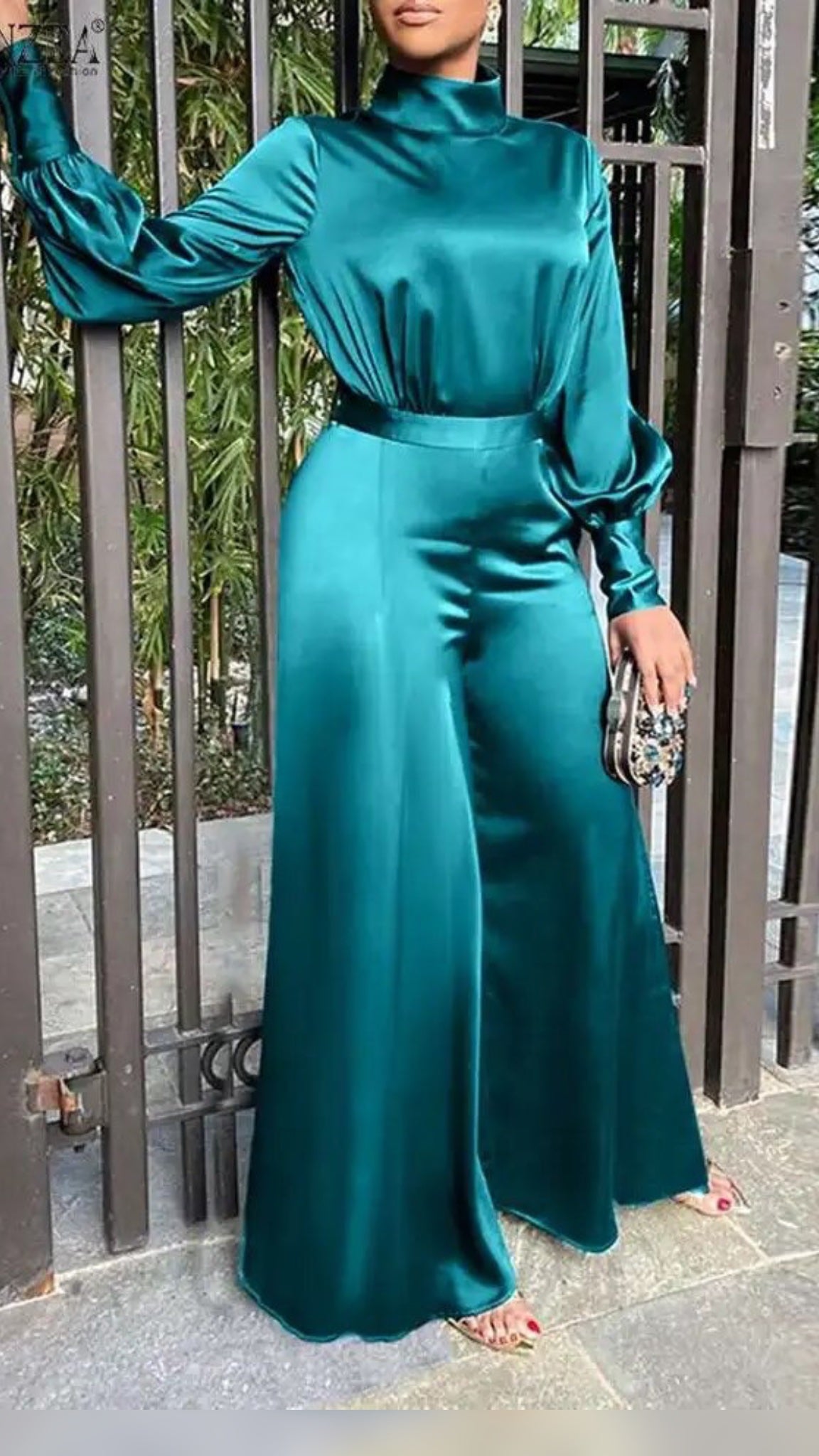 Raiza elegant laternenärmeln Jumpsuit - RAIZA Collection