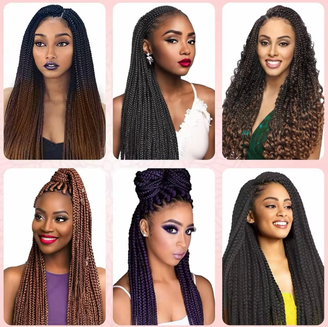 1 Stück Schwarz (Farbe 2) Pre Stretched Braiding Hair Yaki Texture Kunsthaar zum einflechten Zöpfe box Braids Haar Professional Synthetic Hair Extension Flechthaar Haarverlängerung - RAIZA Collection