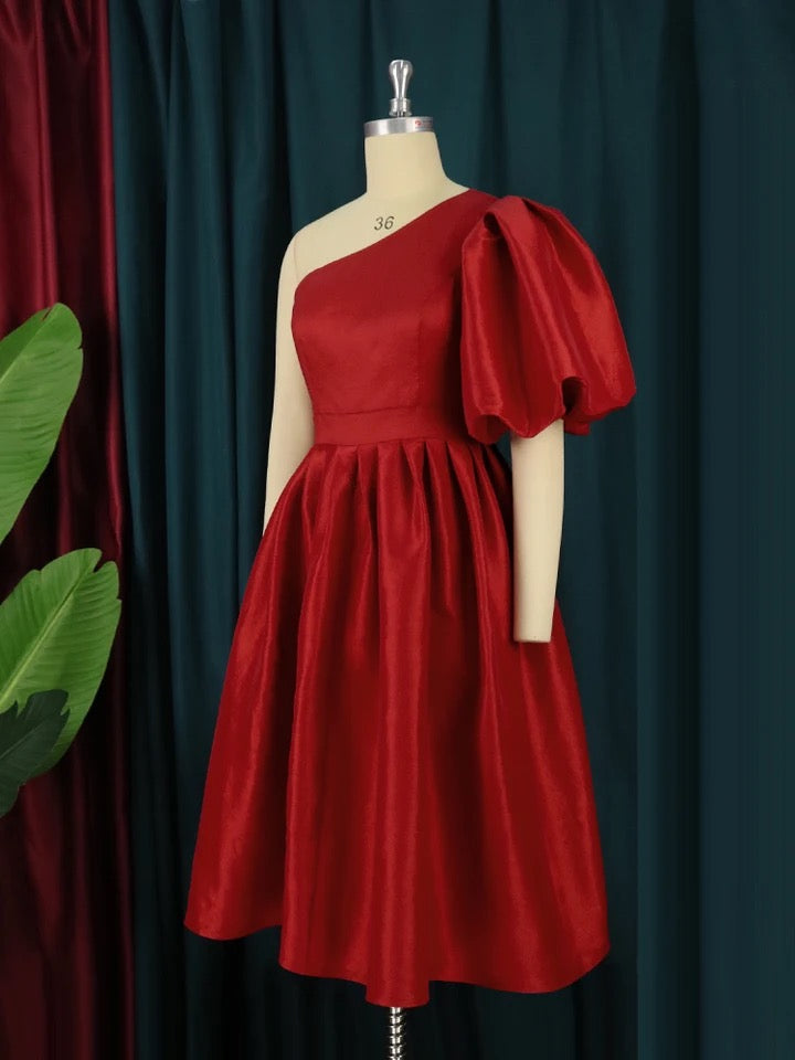 Raiza-Damen Elegant Festliche Party Cocktailkleid mit Einer Schulter Frei - RAIZA Collection