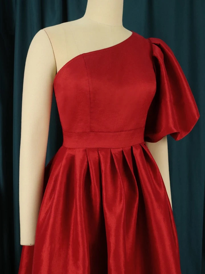 Raiza-Damen Elegant Festliche Party Cocktailkleid mit Einer Schulter Frei - RAIZA Collection