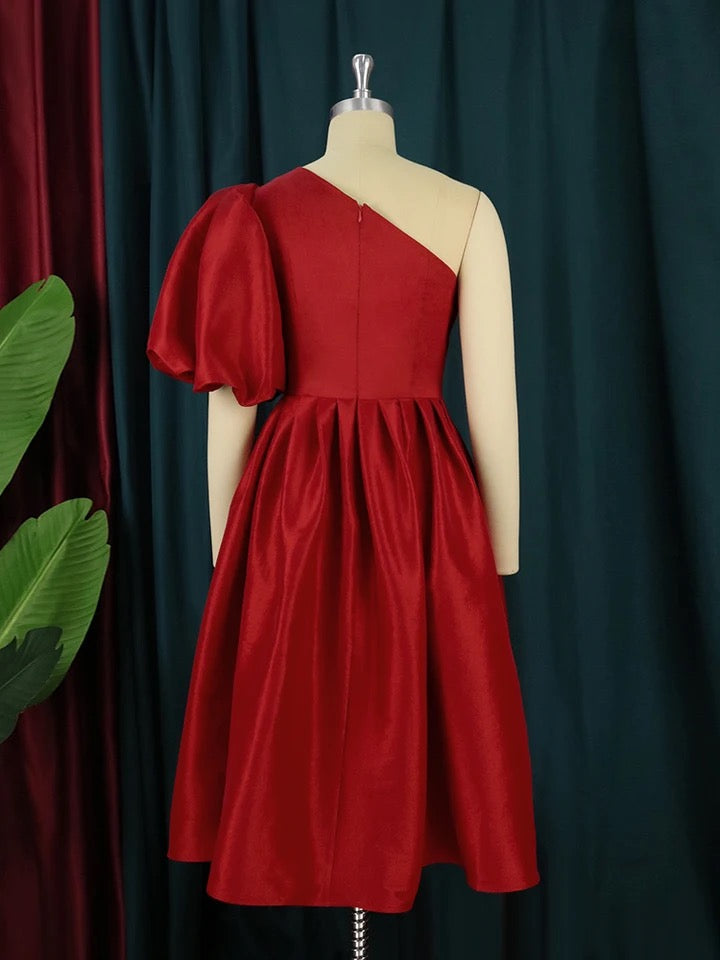 Raiza-Damen Elegant Festliche Party Cocktailkleid mit Einer Schulter Frei - RAIZA Collection