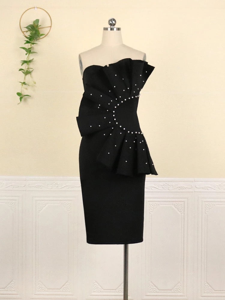 Raiza ekegantes Kleid mit Perlen - RAIZA Collection