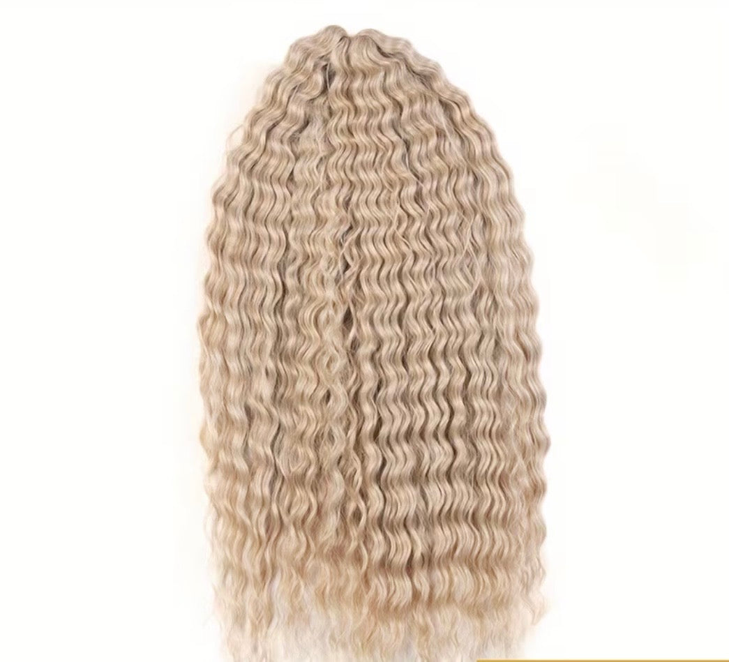 100 g Premium Water Wave Kunsthaar-Extensions für Crochet Braids & Flechtfrisuren – Edles Blond - RAIZA Collection