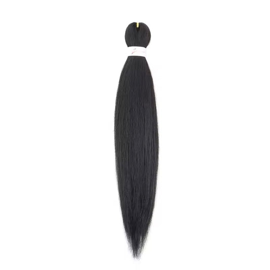 1 Stück in verschiedenen Farben Pre Stretched Braiding Hair Yaki Texture Kunsthaar zum einflechten Zöpfe box Braids Haar Professional Synthetic Hair Extension Flechthaar Haarverlängerung Blonde/Schwarz/Rosa/Rot - RAIZA Collection