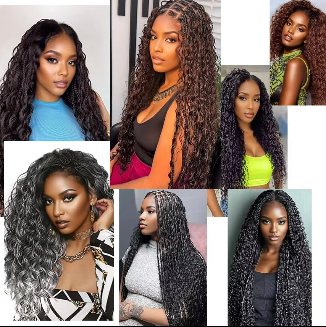 1 Stück Blonde Synthetisches lockiges Haarverlängerung Deep Wave Flechthaar für Boho-Zöpfe und Crochet Curl - RAIZA Collection