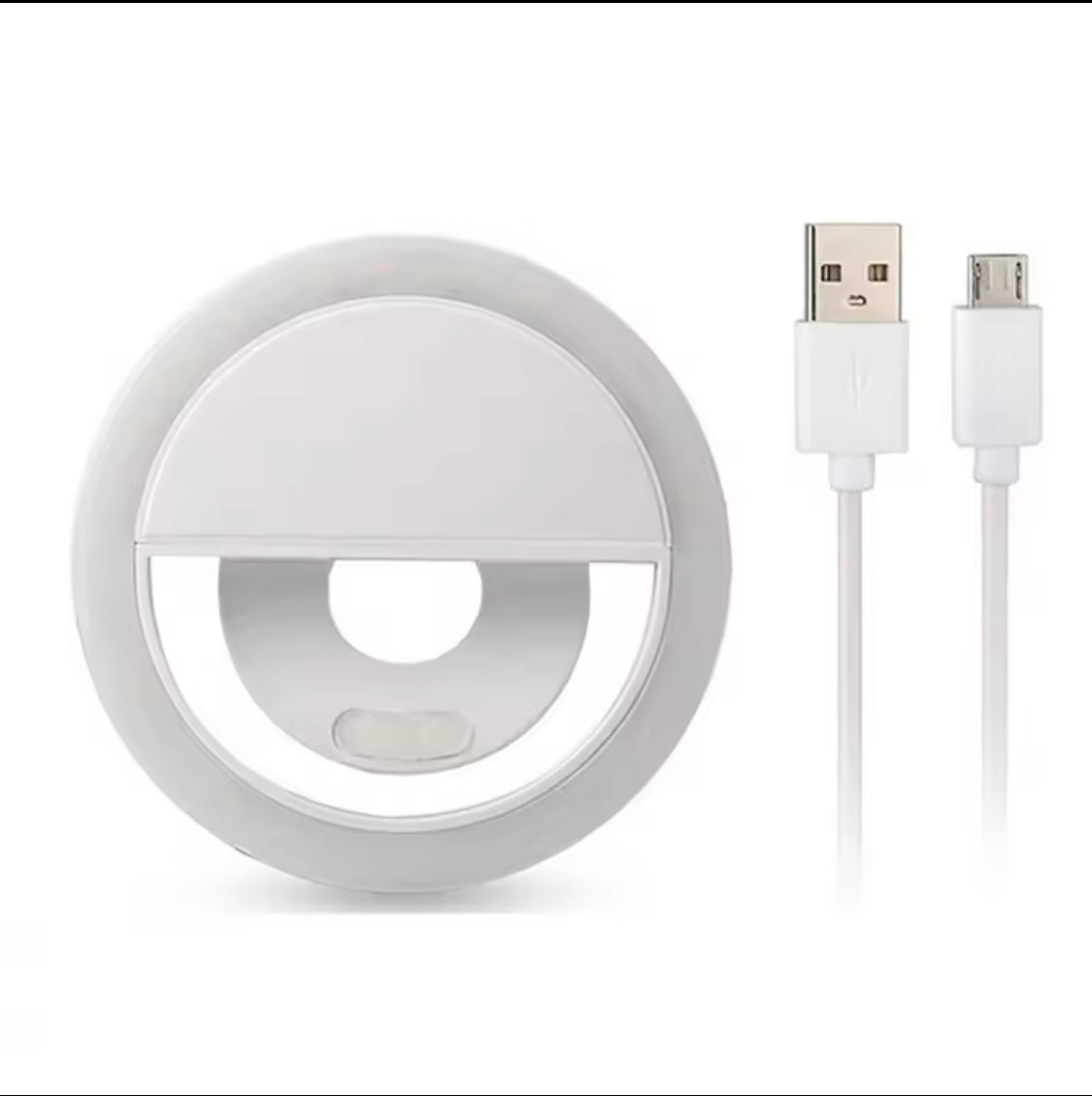 Tragbare LED Selfie Ring Licht Flash Für Handy Laptop mit USB-Telefonladegerät - RAIZA Collection