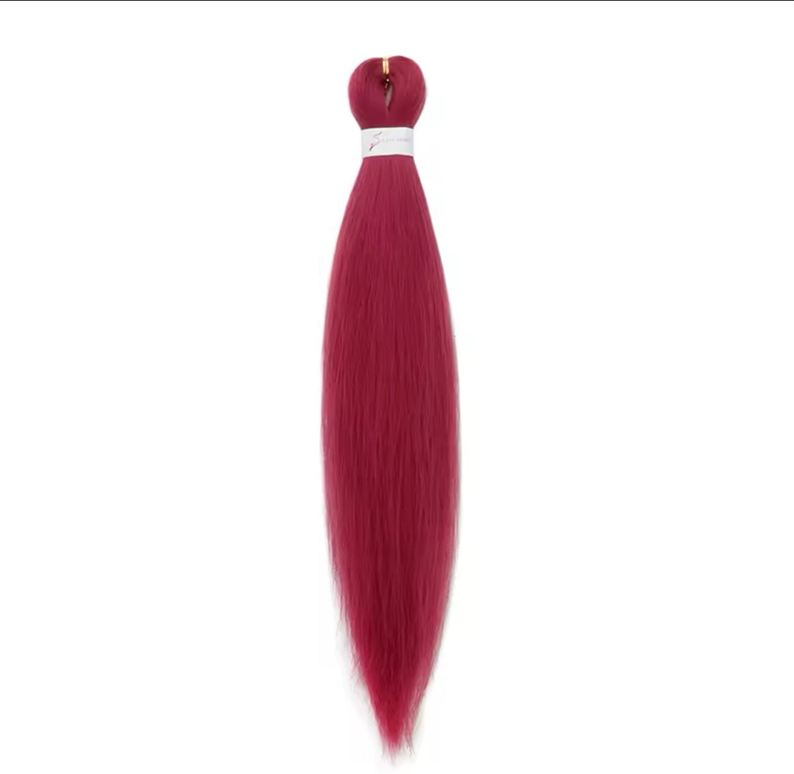 1 Stück in verschiedenen Farben Pre Stretched Braiding Hair Yaki Texture Kunsthaar zum einflechten Zöpfe box Braids Haar Professional Synthetic Hair Extension Flechthaar Haarverlängerung Blonde/Schwarz/Rosa/Rot - RAIZA Collection