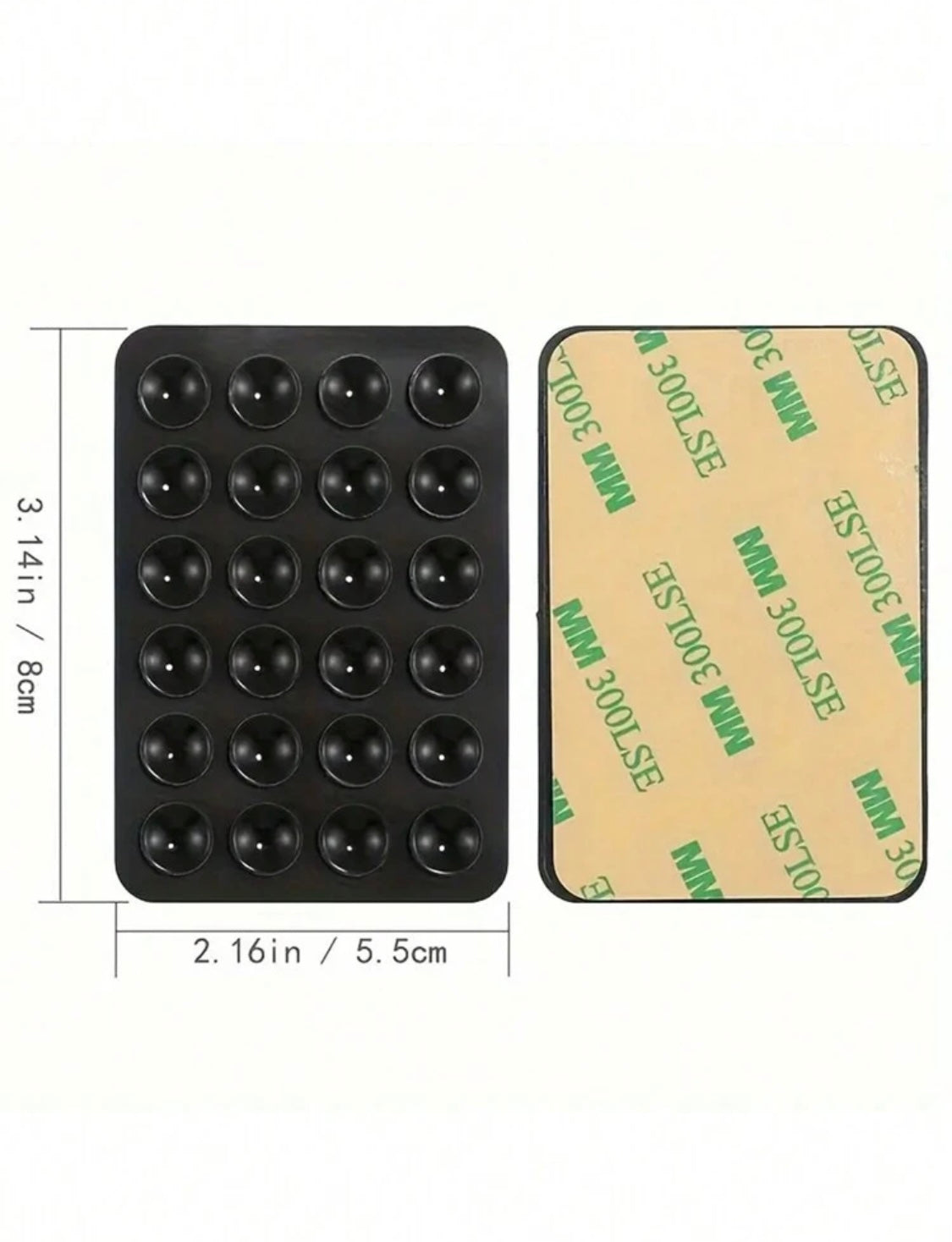 Multifunktionaler Saugnapf aus Silikon für Handy-Befestigung, Saugnapf-Rückseite, selbstklebendes Silikon-Gummi-Sauger-Pad für feste Unterlage - RAIZA Collection