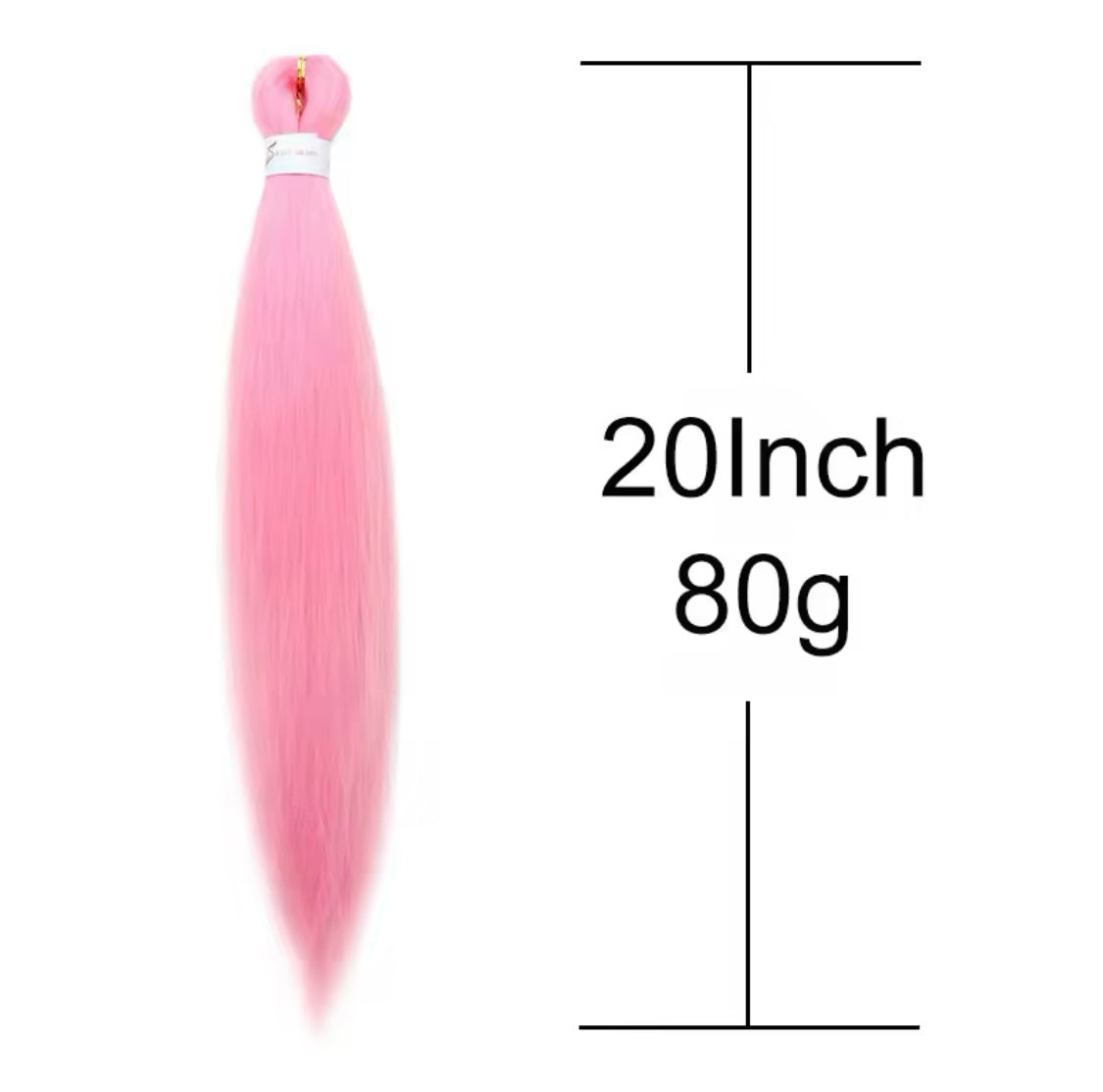 1 Stück in verschiedenen Farben Pre Stretched Braiding Hair Yaki Texture Kunsthaar zum einflechten Zöpfe box Braids Haar Professional Synthetic Hair Extension Flechthaar Haarverlängerung Blonde/Schwarz/Rosa/Rot - RAIZA Collection