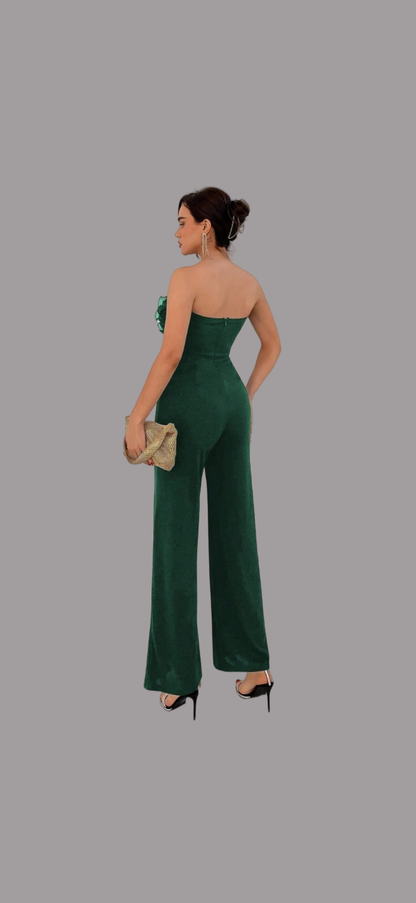 Raiza Collection Damen Elegant Festlich ärmellos Hohe Taille Overall Jumpsuit - RAIZA Collection