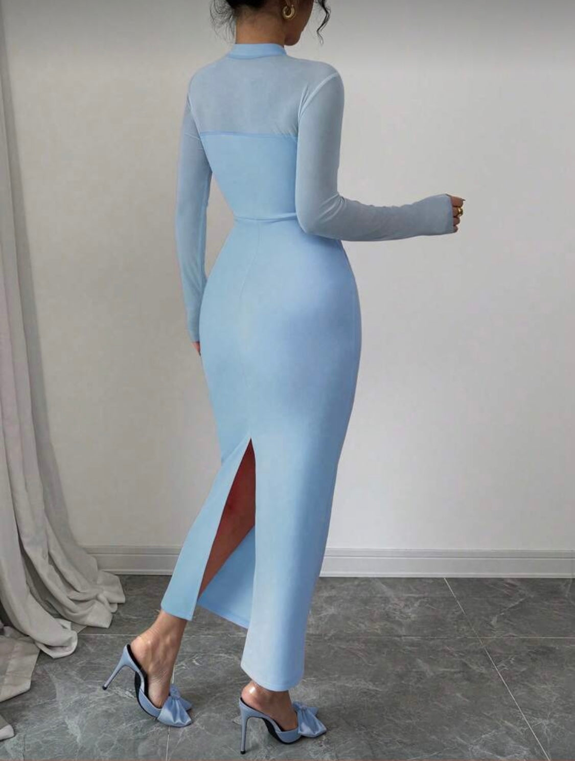 Cocktailkleid Festliche Elegante Schickes Figurbetontes und Asymmetrische Damen Kleid