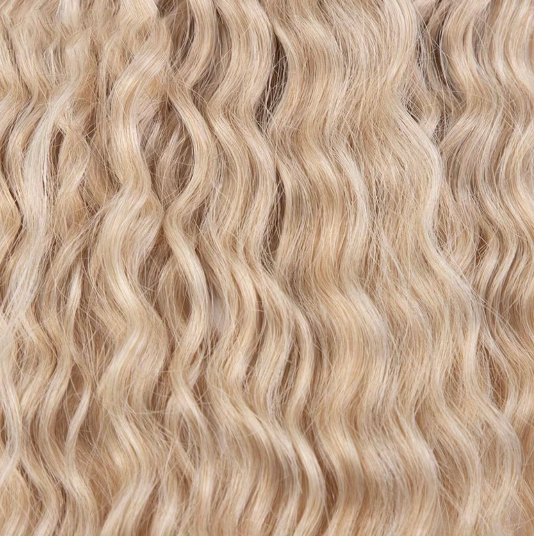 100 g Premium Water Wave Kunsthaar-Extensions für Crochet Braids & Flechtfrisuren – Edles Blond - RAIZA Collection