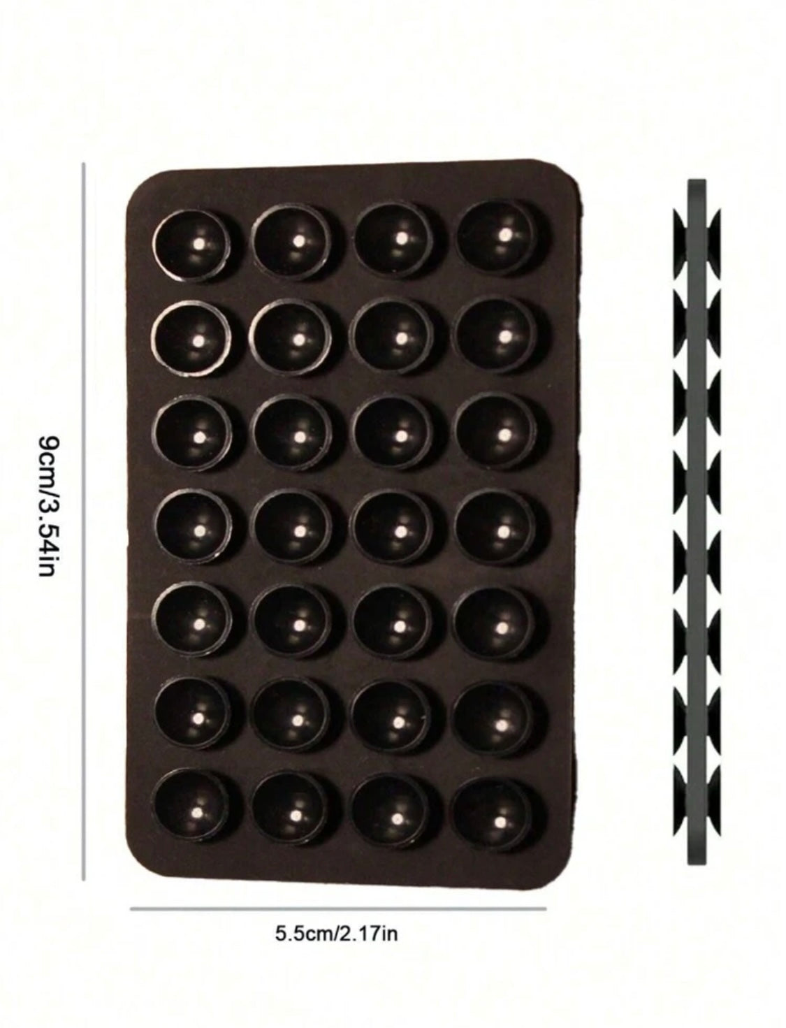 Multifunktionaler Saugnapf aus Silikon für Handy-Befestigung, Saugnapf-Rückseite, selbstklebendes Silikon-Gummi-Sauger-Pad für feste Unterlage - RAIZA Collection