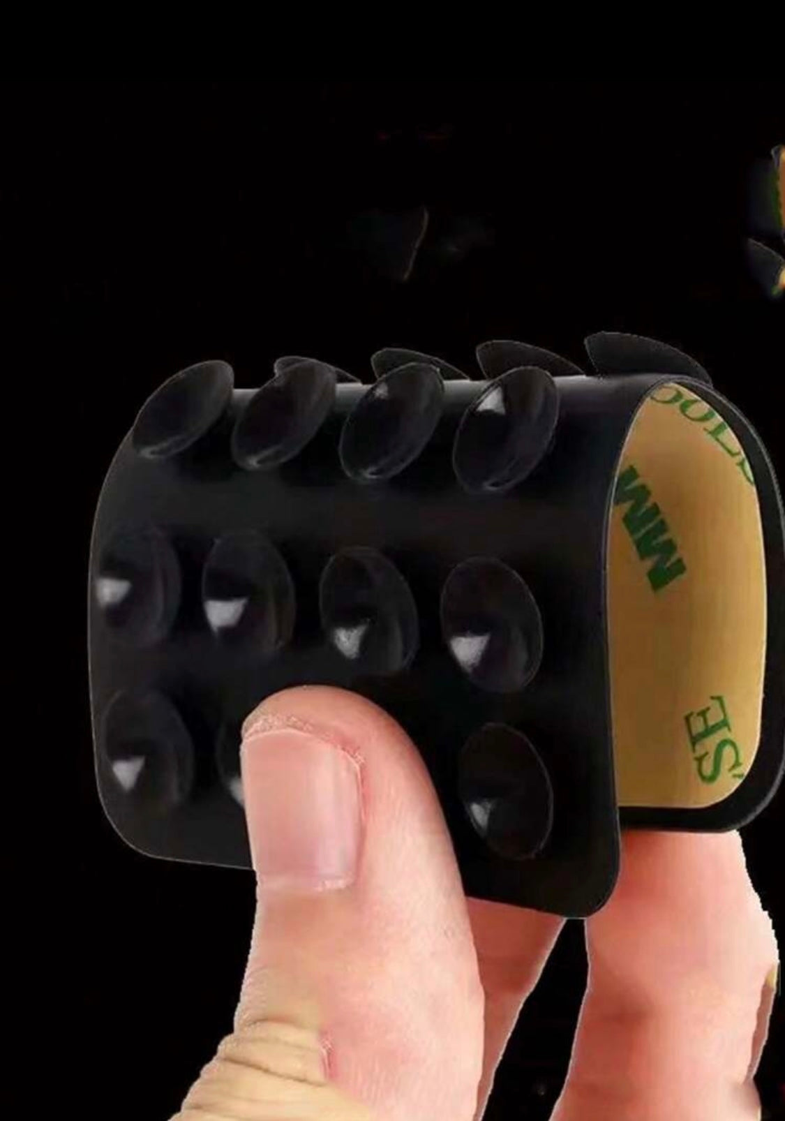 Multifunktionaler Saugnapf aus Silikon für Handy-Befestigung, Saugnapf-Rückseite, selbstklebendes Silikon-Gummi-Sauger-Pad für feste Unterlage - RAIZA Collection