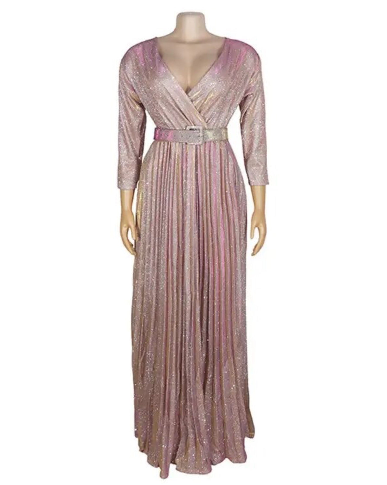 Raiza elegantes Kleid mit taille Gürtel und Glitzer - RAIZA Collection