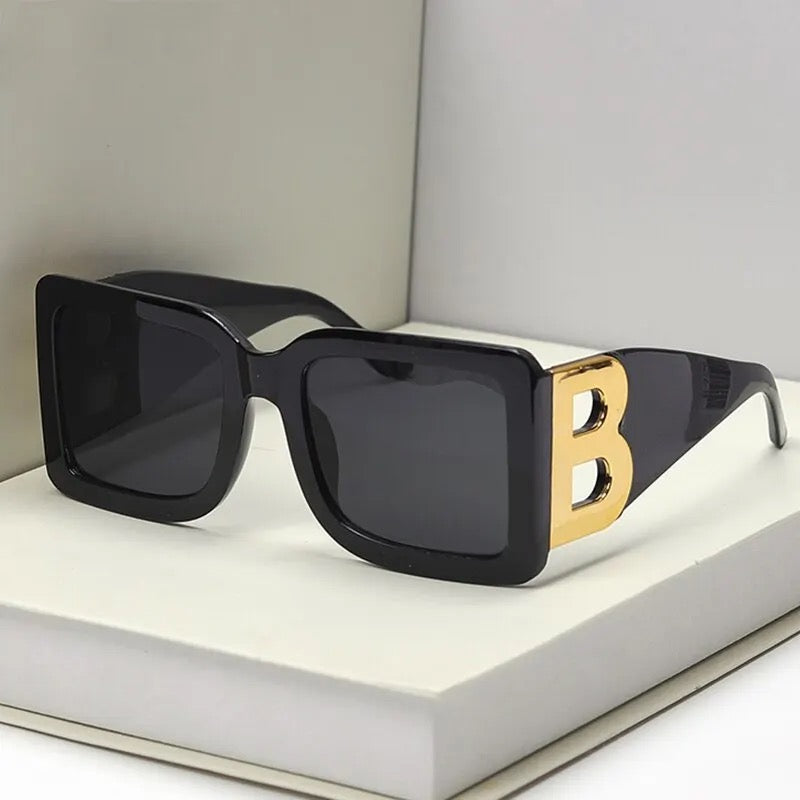 Kim-übergroß Retro Quadrat Sonnenbrille - RAIZA Collection