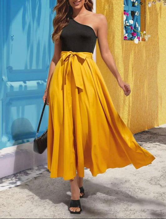 Raiza-Frauen Party Kleid mit einer Schulter - RAIZA Collection