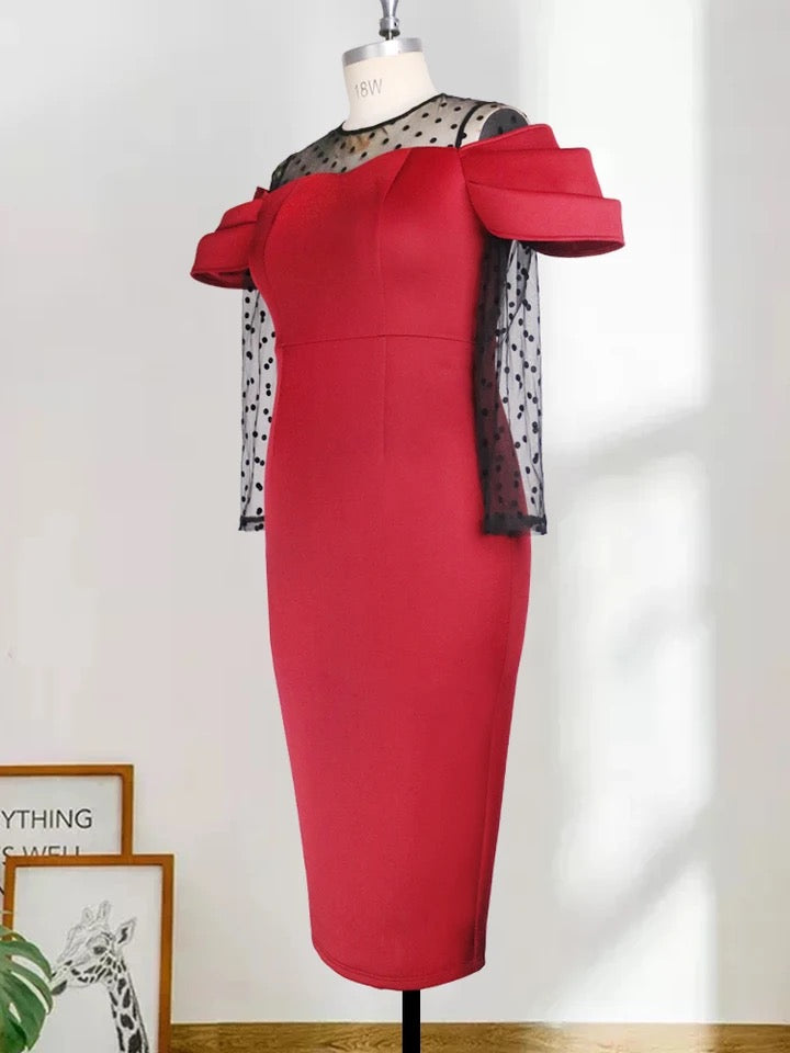 Raiza-Damen Bodycon Vintage Elegant Festliche Party Cocktailkleid - RAIZA Collection