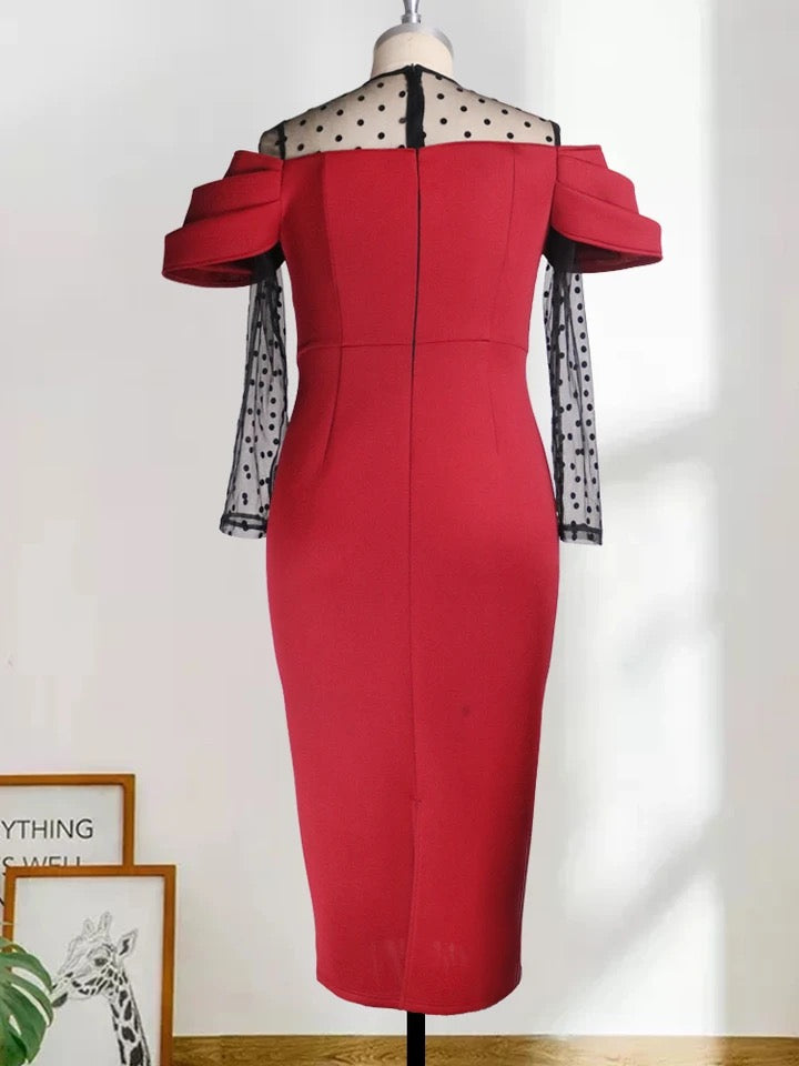 Raiza-Damen Bodycon Vintage Elegant Festliche Party Cocktailkleid - RAIZA Collection