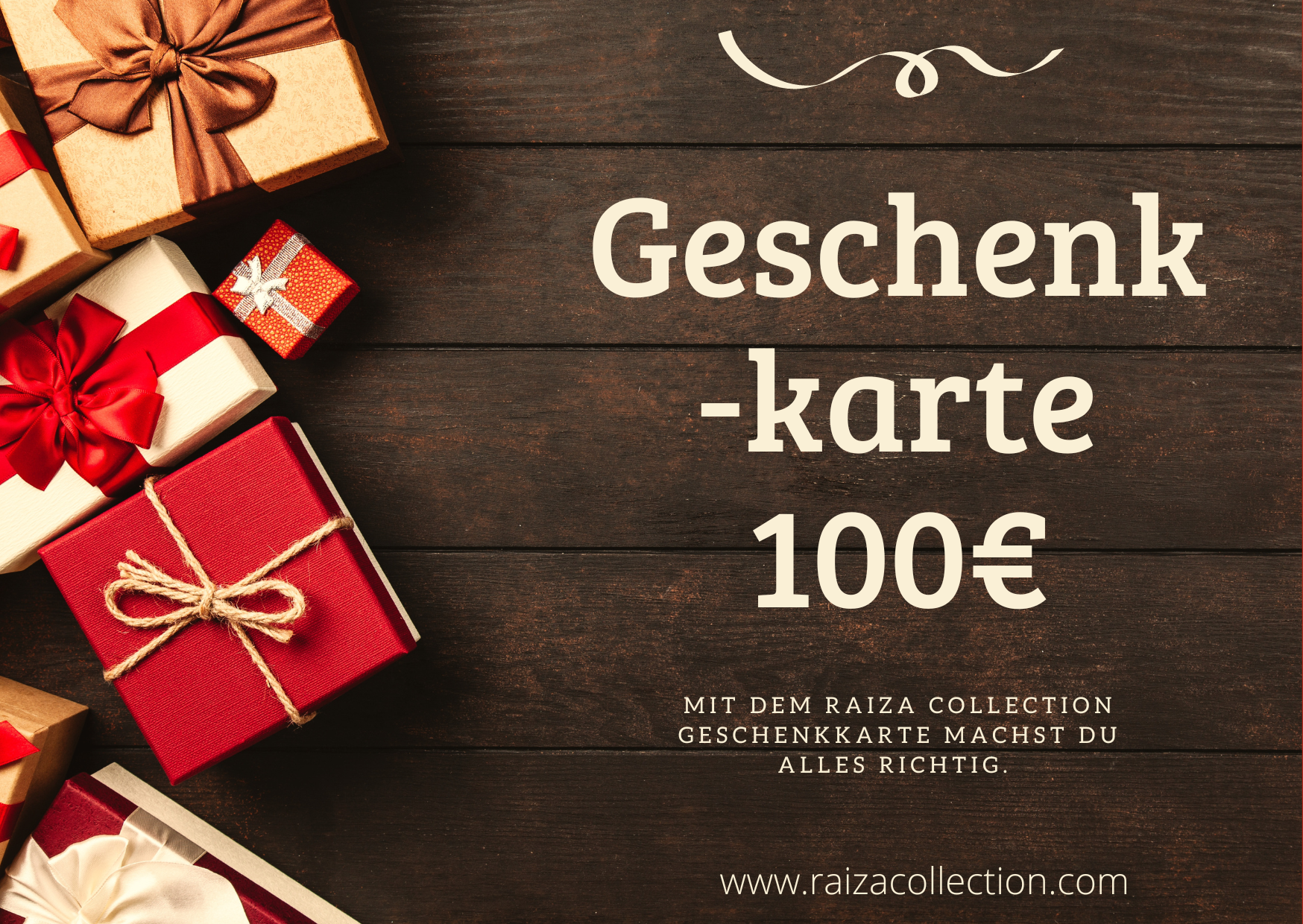 RAIZA Collection Geschenkkarte 100€ - RAIZA Collection