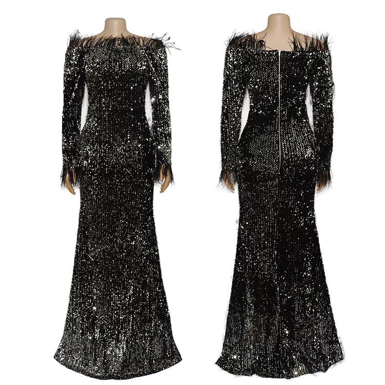 Raiza elegantes pailletten Kleid - RAIZA Collection