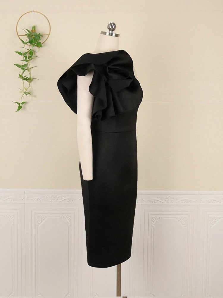 Raiza elegantes Kleid mit einer Schulter - RAIZA Collection