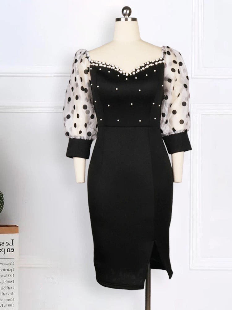 Raiza elegantes Kleid mit Perlen - RAIZA Collection