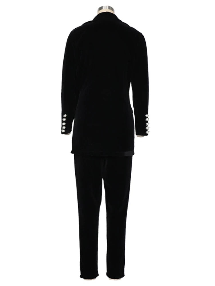 Damen Zwei Stücke Set Blazer und Hose mit Langen Ärmeln - RAIZA Collection
