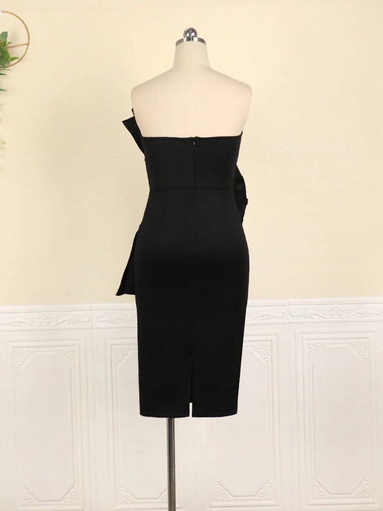 Raiza ekegantes Kleid mit Perlen - RAIZA Collection