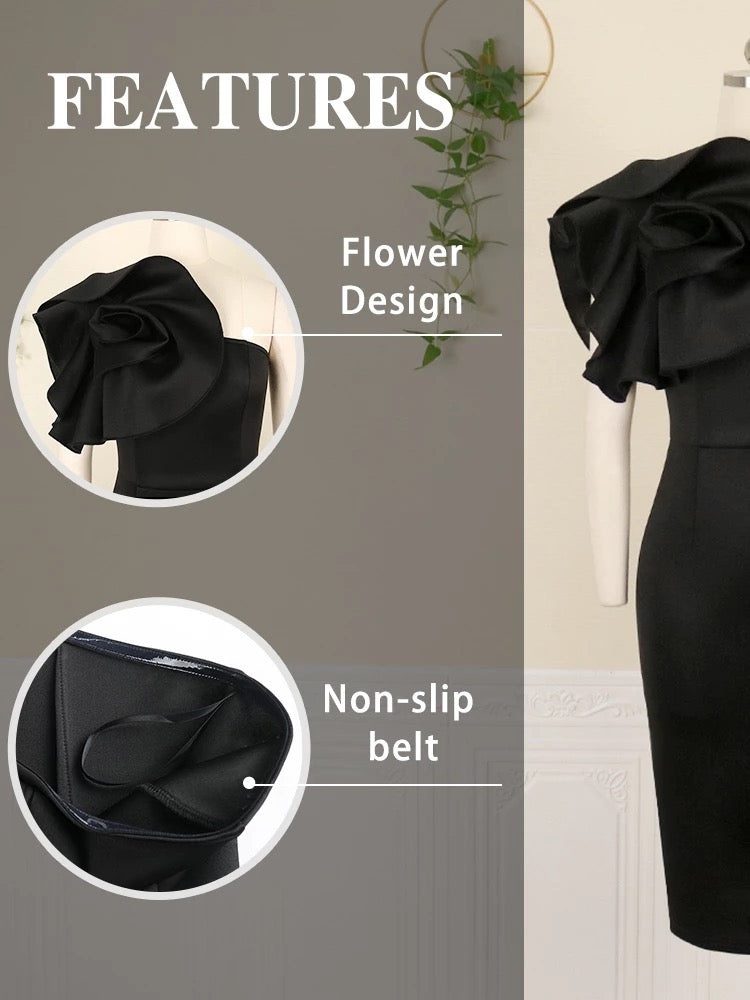 Raiza elegantes Kleid mit einer Schulter - RAIZA Collection