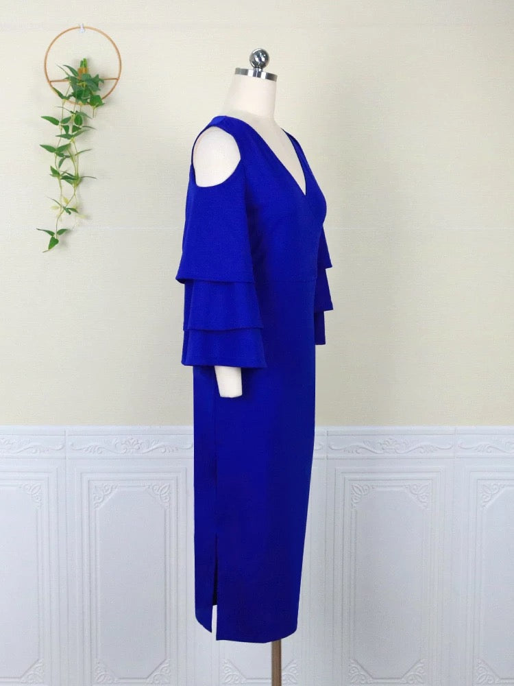 Raiza elegantes Kleid und Ärmel Rüschen - RAIZA Collection
