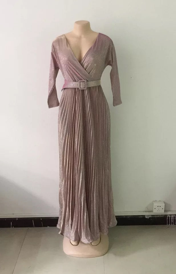 Raiza elegantes Kleid mit taille Gürtel und Glitzer - RAIZA Collection