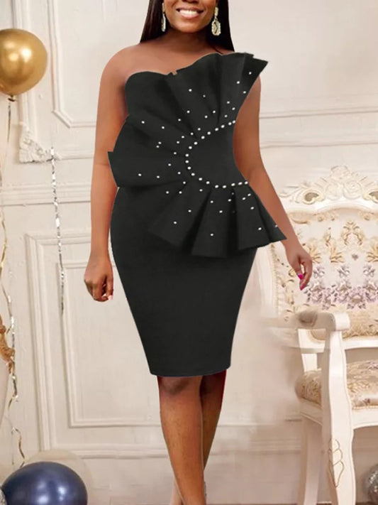 Raiza ekegantes Kleid mit Perlen - RAIZA Collection
