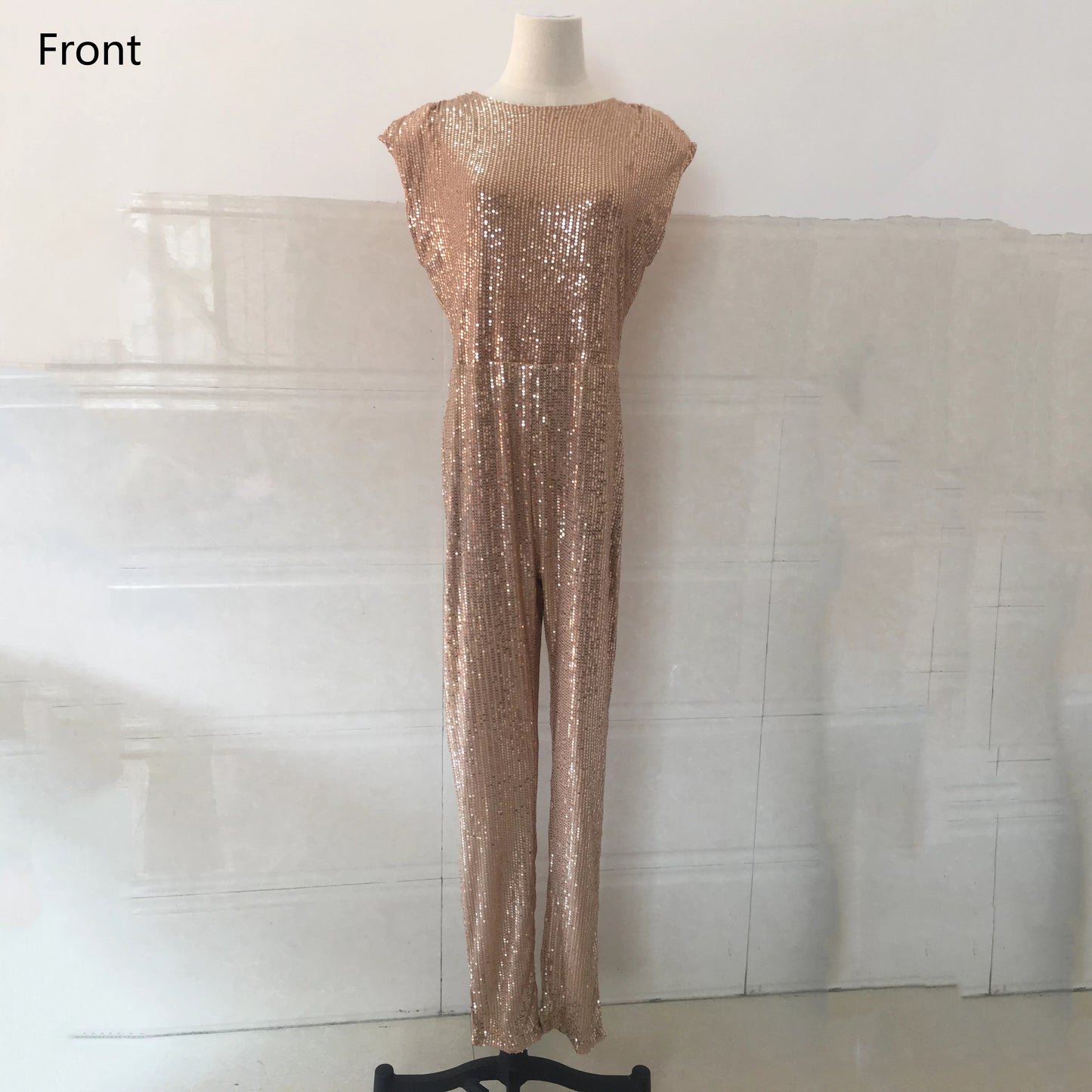 Raiza Sexy Jumpsuit mit Pailletten ohne Gürtel - RAIZA Collection